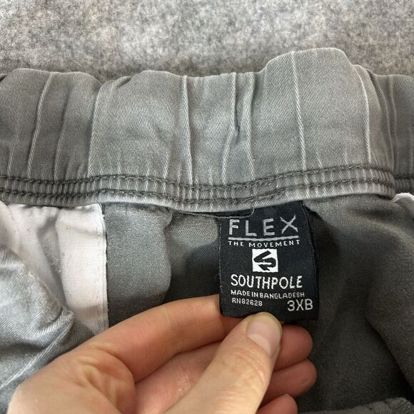 Southpole Jogger Pants Mens 3XB Y2K Flex The Movement Stretch Gray - Picture 7 of 11